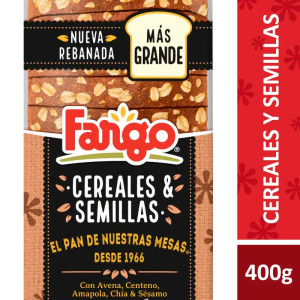 Pan Con Cereales Y Semillas Fargo X 400 Gr